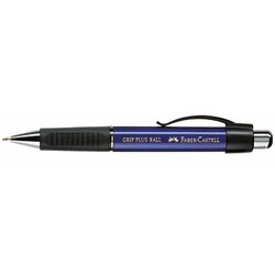 Faber-Castell 140732 Kugelschreiber GRIP PLUS BALL M metallic-blau
