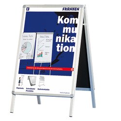 FRANKEN BSA0 Kundenstopper Standard DIN A0 Aluminium silber