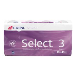 Fripa 1030806 Toilettenpapier Select 3-lagig weiß 8 Rl./Pack.