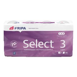 Fripa 1030807 Toilettenpapier Select 3-lagig weiß 8 Rl./Pack.