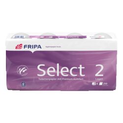 Fripa 1020806 Toilettenpapier Select 2-lagig weiß 8 Rl./Pack.
