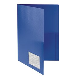 FolderSys 10008-40 Broschürenmappe DIN A4 PP Klarsichttasche blau