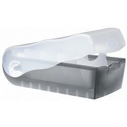 HAN 997-693 Karteikasten CROCO DIN A7 PP grau transluzent