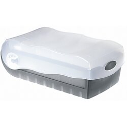 HAN 998-693 Karteikasten CROCO DIN A8 PP grau transluzent