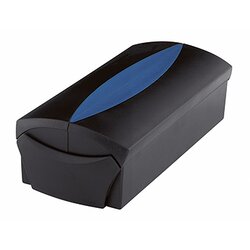 HAN 2000-34 Visitenkartenbox VIP  500Karten sw/blau +Register