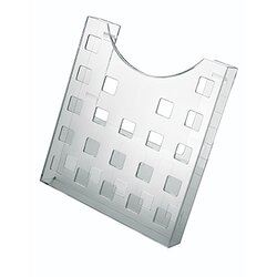 helit H6102502 Prospekthalter DIN A4 hoch 1Fach PS glasklar