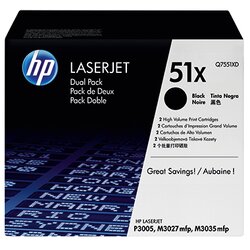 HP Q7551XD HP Toner 51X  13.000S schwarz 2St