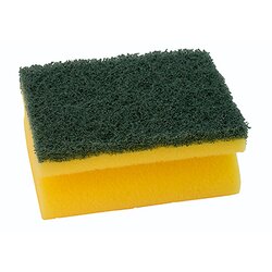 Neutralware 490265005 Schwamm 7x9,5x4cm Griffleiste gelb/grün