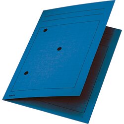 Leitz 39980035 Umlaufmappe DIN A4 3Sichtlöcher Karton blau