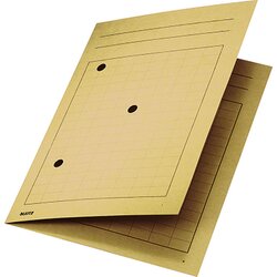 Leitz 39980011 Umlaufmappe DIN A4 3Sichtlöcher Karton chamois