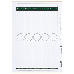Leitz 60990085 Ordneretikett lang schmal Papier grau 125 St./Pack.