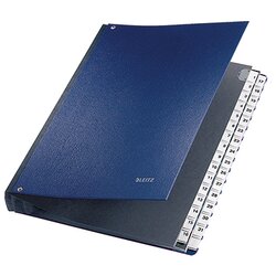 Leitz 59310035 Pultordner DIN A4 1-31 32Fächer Graupappe blau
