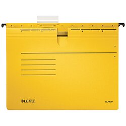Leitz 19840015 Hängehefter ALPHA A4 kfm. Heftung gelb 25 St./Pack.
