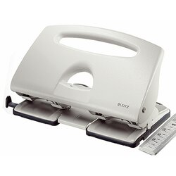 Leitz 51320085 Doppellocher max. 40Bl. Metall grau