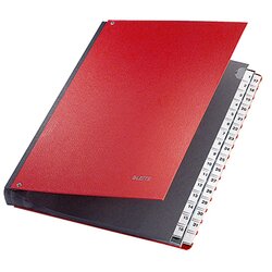 Leitz 59310025 Pultordner DIN A4 1-31 32Fächer Graupappe rot