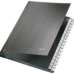 Leitz 58310095 Pultordner DIN A4 32Fächer Hartpappe schwarz