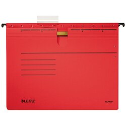 Leitz 19840025 Hängehefter ALPHA A4 kfm. Heftung rot 25 St./Pack.