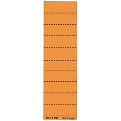 Leitz 19010045 Beschriftungsschild blanko 4zeilig orange 100St