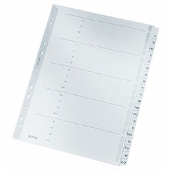 Leitz 43280000 Register A-Z DIN A4 volle Höhe Karton grau