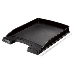 Leitz 52370095 Briefablage Flach Plus DIN A4 stapelbar PS sw