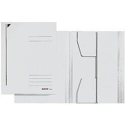 Leitz 39240001 Jurismappe DIN A4 3Klappen Karton weiß