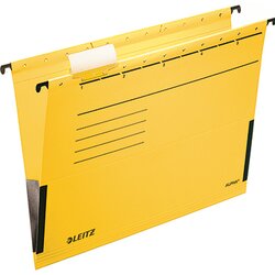 Leitz 19860015 Hängetasche ALPHA A4 Karton gelb 25 St./Pack.