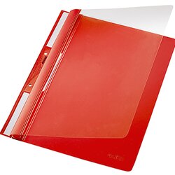 Leitz 41900025 Einhakhefter DIN A4 kfm. Heftung PVC rot