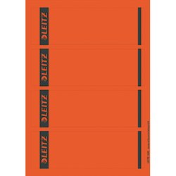 Leitz 16852025 Ordneretikett kurz/breit Papier rot 100 St./Pack.