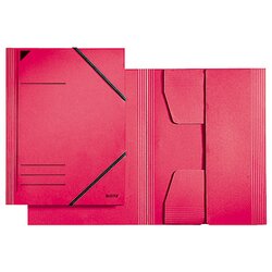 Leitz 39810025 Eckspannermappe DIN A4 Karton rot