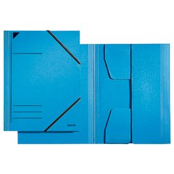Leitz 39810035 Eckspannermappe DIN A4 Karton blau