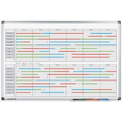 Legamaster 7-414000 Projektplaner PREMIUM 90x60cm Aluminium weiß