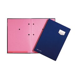 PAGNA 24102-02 Unterschriftenmappe de Luxe DIN A4 10Fächer Pappe bl