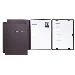 PAGNA 22002-04 Bewerbungsmmappe Select Basic DIN A4 Karton schwarz