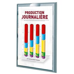 Paperflow 4066X4.35 Infodisplay DIN A4 aluminium 4 St./Pack.