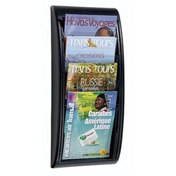 Paperflow 4061.01 Prospekthalter Quick Blick 4Fächer schwarz