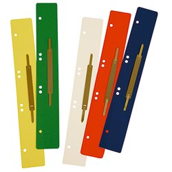 Soennecken 3162 Heftstreifen lang Metalldeckl. farbig 125 St./Pack.