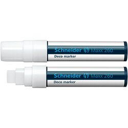 Schneider 126049 Kreidemarker Maxx 260 Keilspitze 5+15mm weiß