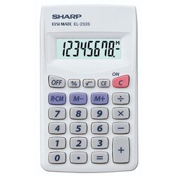 Sharp EL-233S Tischrechner 8Zeichen Batterie ws