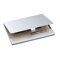 SIGEL VZ135 Visitenkartenetui max. 15Karten Aluminium silber
