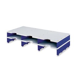 styro 268-1302.38 Aufbaueinheit styrodoc trio 6Fächer gr/bl