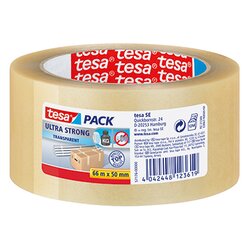 tesa® 57176-00000 Packband Ultra Strong 50mmx66m transparent