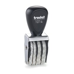 trodat® 54216 Datumstempel Classic 17x4mm silber