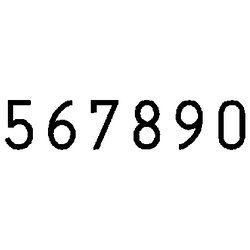 REINER Paginierstempel Numeroteur B6 23 x 6 mm (B x H)