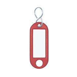 WEDO® 262803402 Schlüsselanhänger rot 100 St./Pack.