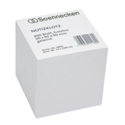 Soennecken 5803 Notizklotz 9x9x9cm 800Blatt weiß