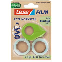 tesa® 59038-00000 Klebefilm ECO&PREMIUM 19mmx10m 2St. +Abroller