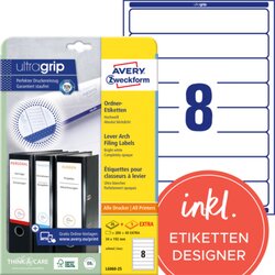Avery Zweckform L6060-25 Ordneretikett 34x192mm ws 240 St./Pack.