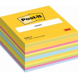 Post-it® 2030U Haftnotiz Würfel  76x45x76mm sort
