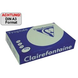 Clairefontaine 1262C Kopierpapier A3 80g lindgrün 500Bl.