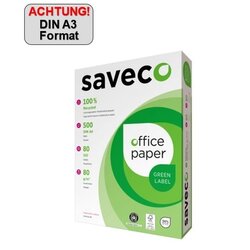 Saveco 100000007 Kopierpapier Green Label A3 80g ISO 80 500Bl.